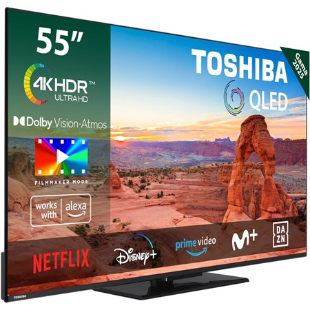 TELEVISOR TOSHIBA 55 QV34 QLED UHD 4K USB SMART TV VIDAA WIFI BLUETOOTH