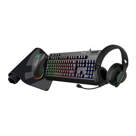 Pack Gaming UNYKA NOVA 4in1 RGB Negro (UK594008)