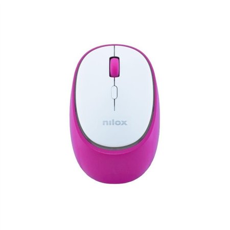 Ratón NILOX Dual-Wireless Blanco/Rosa (NXMDWS104)