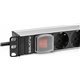 PDU TIPO REGLETA SALICRU DE 8 TOMAS SCH/SCH CON INTERRUPTOR