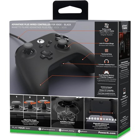 Mando PowerA Xbox Series X/S Negro (XBGP0439-01)