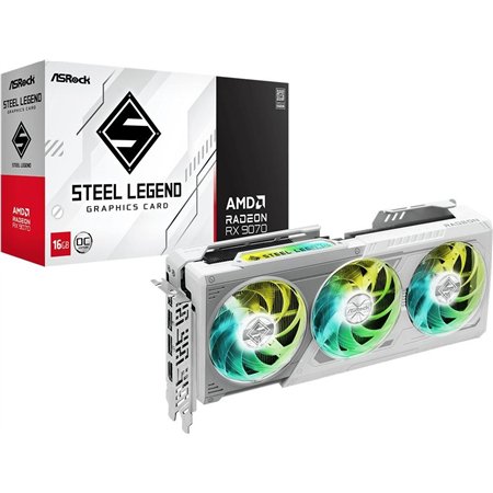 VGA ASROCK RX9070 SL 16GO,AMD,RX9070,16GB,GDDR6,256BIT,2HDMI+2DP (3 VENTILADORES)