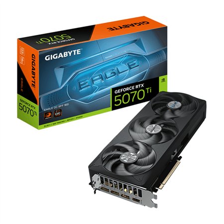 GIGABYTE GeForce RTX 5070 Ti EAGLE OC SFF 16G Tarjeta Gráfica - 16GB GDDR7, 256 bits, PCI-E 5.0, XXXX MHz Core Clock, 3 x DP 2.1
