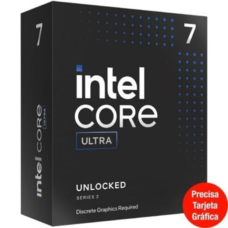 CPU Intel Core Ultra7-265F LGA1851 2.4/5.3GHz 30Mb Caja