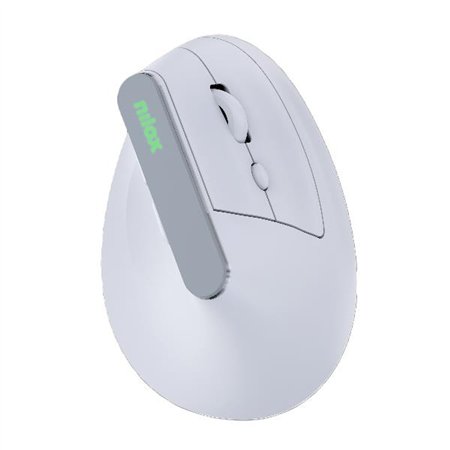 Ratón Vertical NILOX Wireless Blanco (NXMOEVR01W)