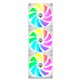 Ventilador NOX ARGB 3x120mm Blanco (NXHUMMEREASYLINKWH)
