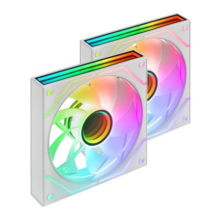 Ventilador Mars Gaming ARGB Kit 2 Blanco (MF3DPROX2RW)