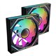 Ventilador MARS GAMING 2Unid ARGB Negro(MF3DPROX2R)