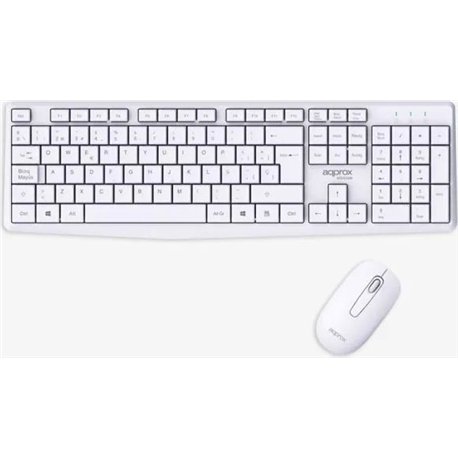 Teclado+Ratón Approx Wireless Blanco (APPMX420W)