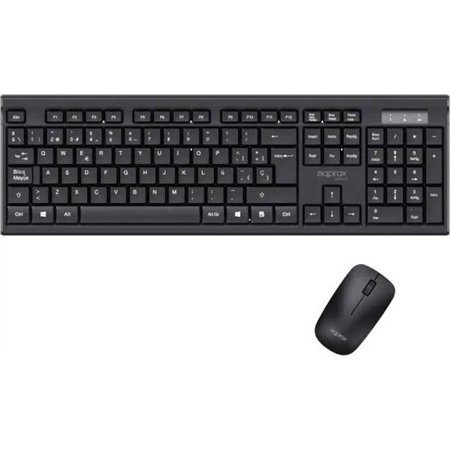 Teclado+Ratón Approx Wireless 1000dpi Negro (APPMX410)