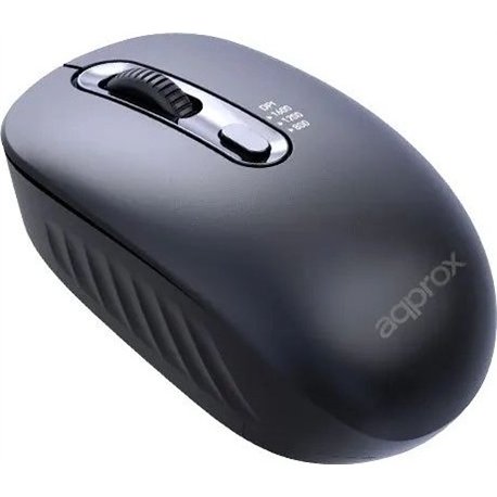 Ratón Approx Óptico Wireless 1600dpi Negro (APPXM200)