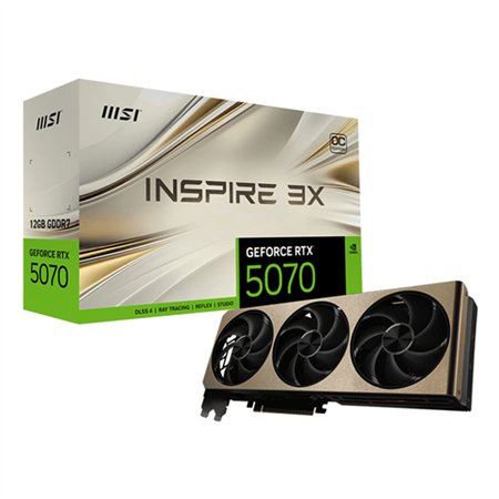 MSI GeForce RTX 5070 12G INSPIRE 3X OC NVIDIA 12 GB GDDR7