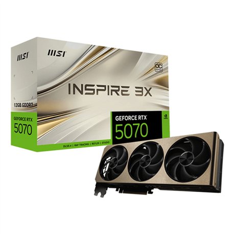 MSI GeForce RTX 5070 12G INSPIRE 3X OC NVIDIA 12 GB GDDR7