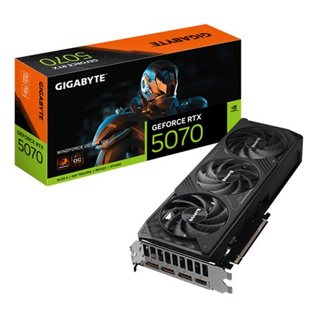 GIGABYTE GeForce RTX 5070 WINDFORCE OC SFF 12G Tarjeta Gráfica - 16GB GDDR7, 256 bits, PCI-E 5.0, XXXX MHz Core Clock, 3 x DP 2.