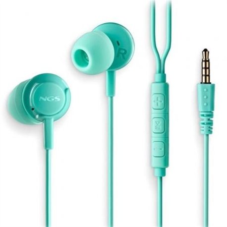 Auriculares NGS Intraurales 3.5mm Menta(CROSSDRIFTMINT)