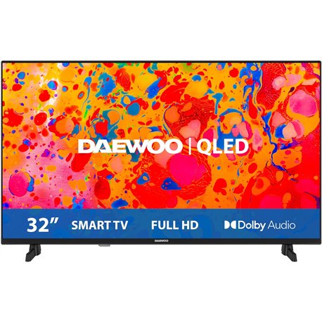 TELEVISOR DAEWOO 32 QLED FHD USB SMART TV  WIFI VIDAA BLUETOOTH HOTEL