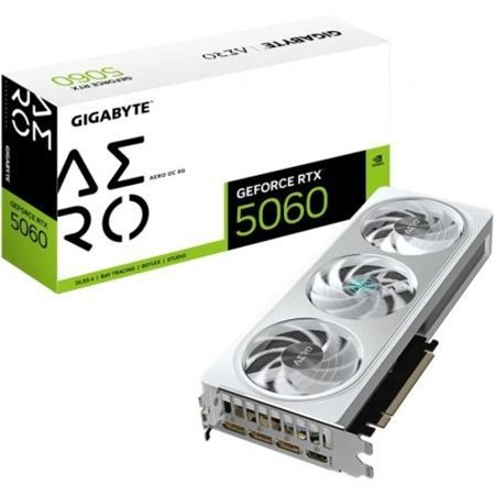 TARJETA DE VIDEO NVIDIA GIGABYTE RTX5060 AERO OC 8GB GDDR7 PCIE 5.0 WHITE