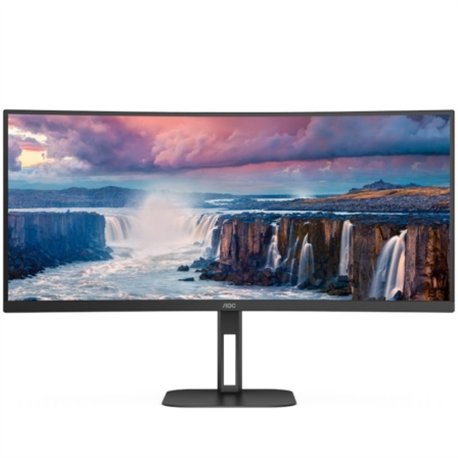MONITOR PROFESIONAL AOC 34 WQHD 180HZ ULTRAPANORAMICO CURVO ERGONOMICO MULTIMEDIA USB-C HDMI DISPLAYPORT BLACK