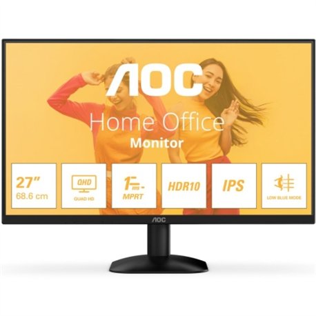 MONITOR PROFESIONAL AOC 27 QHD IPS HDMI DP BLACK