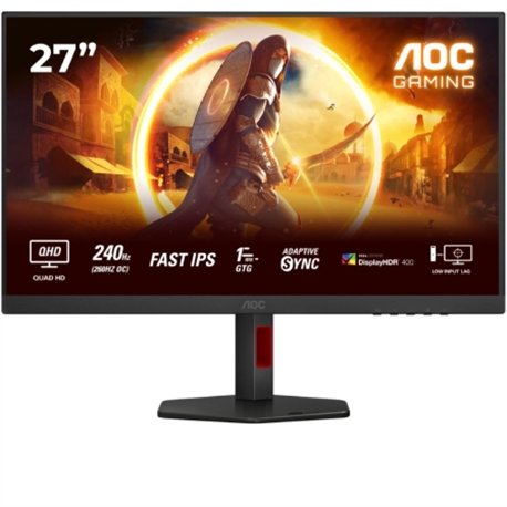 MONITOR GAMING AOC 27 IPS QHD 260HZ  ERGONOMICO MULTIMEDIA HDMI DISPLAYPORT BLACK