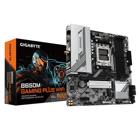 GIGABYTE B650M GAMING PLUS WIFI: (AM5) 4DDR5 HDMI mATX