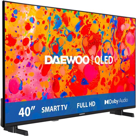 TELEVISOR DAEWOO 40 QLED FHD USB SMART TV WIFI VIDAA BLUETOOTH HOTEL