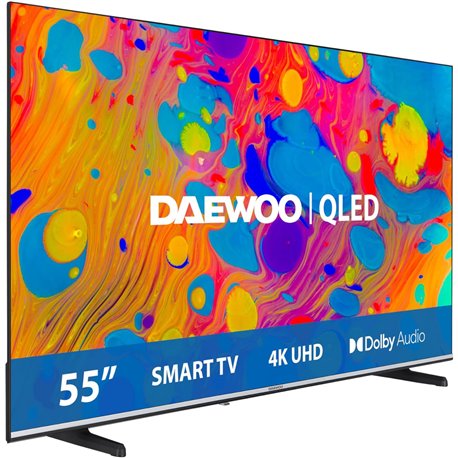 TELEVISOR DAEWOO 55 QLED 4K UHD USB SMART TV ANDROID WIFI HOTEL