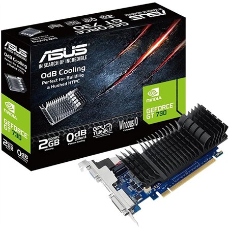 TARJETA DE VIDEO ASUS GT730 2GB VGA HDMI DVI LP GDDR5 PCIE 2.0
