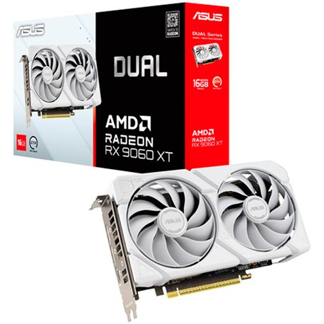 ASUS Dual -RX9060XT-16G-WHITE AMD Radeon RX 9060 XT 16 GB GDDR6