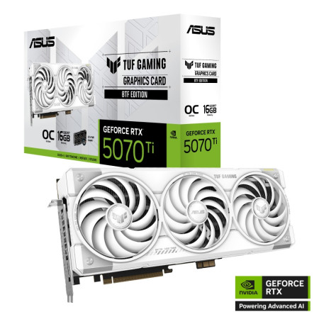 ASUS TUF-RTX5070TI-O16G-BTF-WHITE NVIDIA GeForce RTX 5070 Ti 16 GB GDDR7