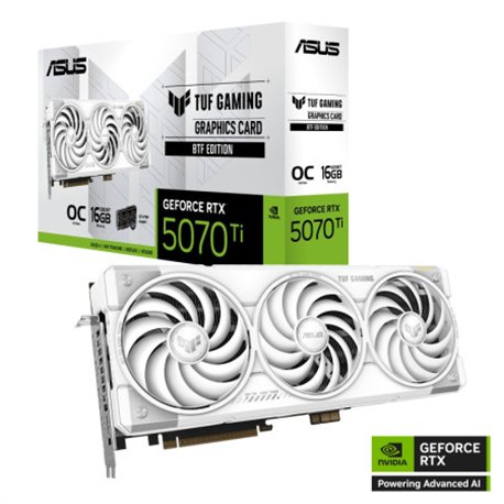 ASUS TUF-RTX5070TI-O16G-BTF-WHITE NVIDIA GeForce RTX 5070 Ti 16 GB GDDR7