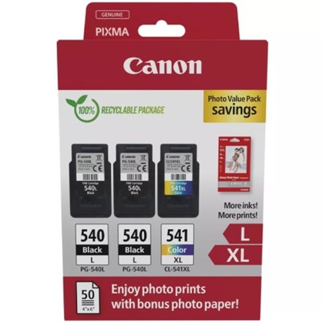Tinta Canon 2PG540L/CL541XL + 50 Hojas Photo (5224B015)