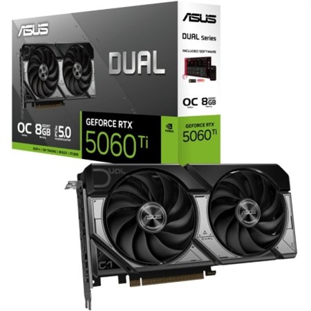 TARJETA DE VIDEO NVIDIA ASUS RTX5060TI DUAL OC 8GB GDDR7 PCIE 5.0