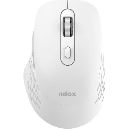 Ratón NILOX RF Wireless/BT 1600dpi Blanco (NXMODWI02)