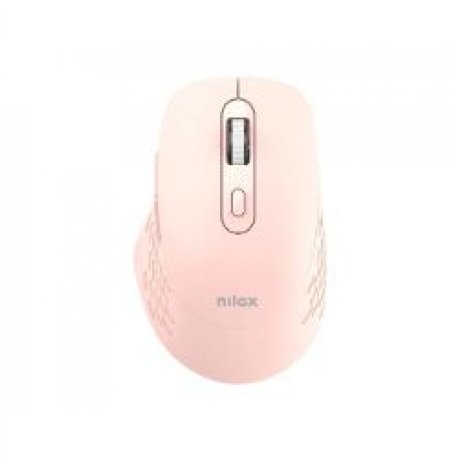 Ratón NILOX RF Wireless/BT 1600dpi Rosa (NXMODWI03)