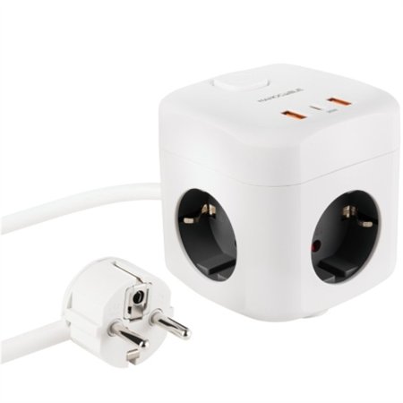 Regleta Nanocable 3xSchuko USB-A/C (10.37.0011)