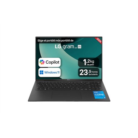 LG gram i5 16Gb 1Tb SSD 16" W11 Negro (16Z90RU-G.AA50B)
