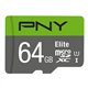 PNY Elite Micro SDXC 64Gb Clase 10 (P-SDUX64U185GW-GE)