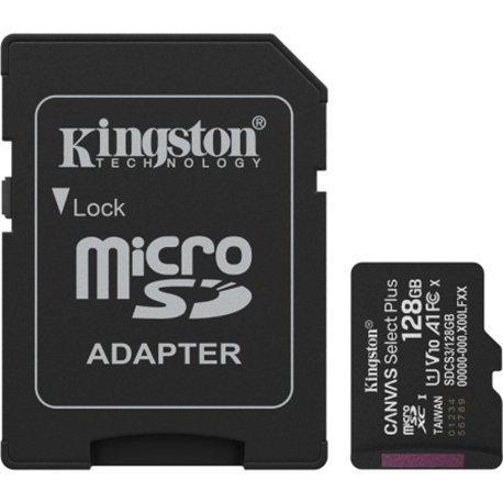 Kingston Micro SDXC 128Gb + Adaptador SD (SDCS3/128GB)