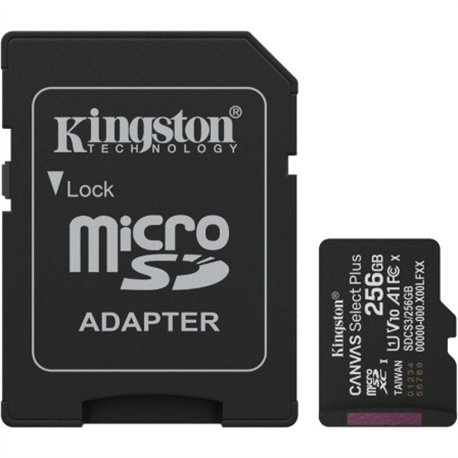Kingston Micro SDXC 256Gb + Adaptador SD (SDCS3/256GB)