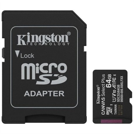 Kingston Micro SDXC 64Gb + Adaptador SD (SDCS3/64GB)