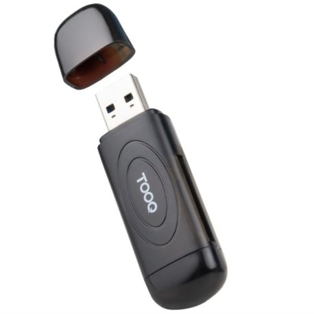 Lector de Tarjetas TooQ USB-A 3.0 Gris (TQR-3002B)