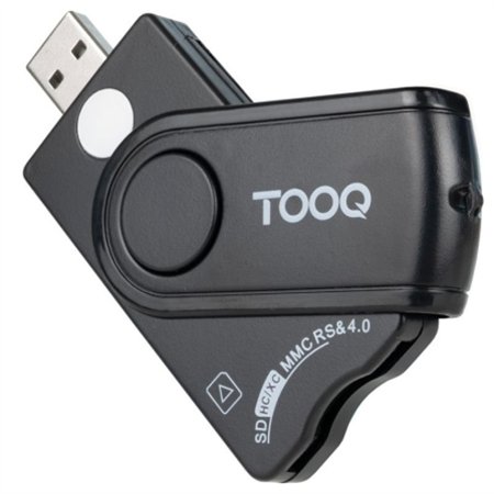 Lector TooQ DNIe TF/SD USB-A 2.0 Negro (TQR-3012B)