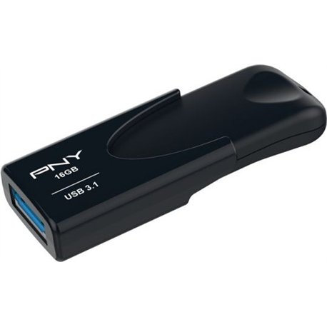 Pendrive PNY 16Gb USB-A 3.1 Negro (FD16GATT431KK-EF)