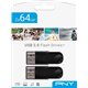 Pendrive PNY Attache4 64Gb USB 2.0 2Un (FD64GATT4X2-EF)