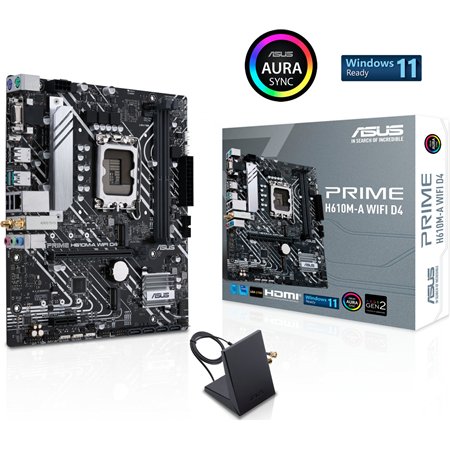 ASUS PRIME H610M-A WIFI D4:(1700) 2DDR4 VGA HDMI WiFi 5