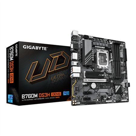 GIGABYTE B760M DS3H GEN5: (1700) 4DDR5 VGA HDMI mATX