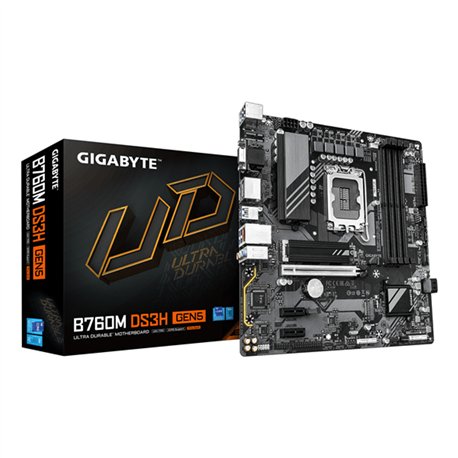 GIGABYTE B760M DS3H GEN5: (1700) 4DDR5 VGA HDMI mATX