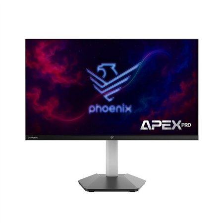 MONITOR GAMING PHOENIX APEX PRO 27 2K QHD 180HZ ERGONOMICO MULTIMEDIA LED HDMI DISPLAYPORT BLACK/WHITE
