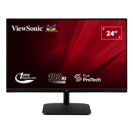 MONITOR VIEWSONIC 24 IPS 100HZ 1MS SLIM FRAME HDMI VGA EYE PROTECH 3YR GAR